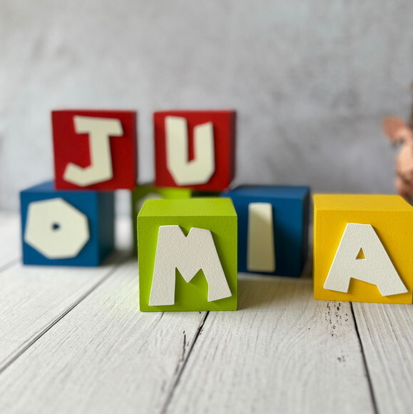 Super Mário Bros Cubos 6x6cm Decoração de Festa Infantil