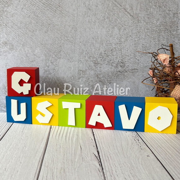 Super Mário Bros Cubos 6x6cm Decoração de Festa Infantil