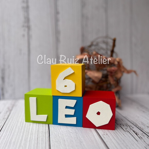 Super Mário Bros Cubos 6x6cm Decoração de Festa Infantil