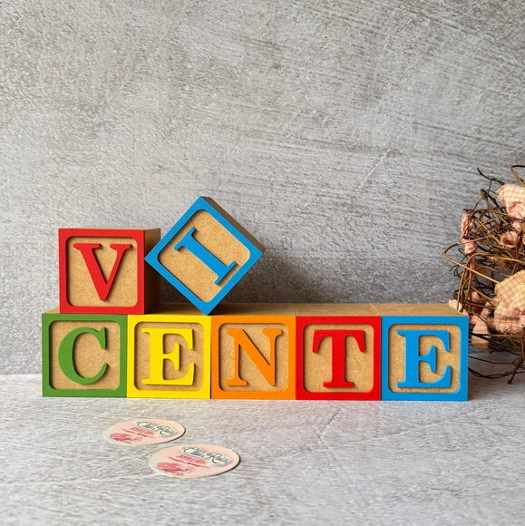 Toy Story Cubo6x6cm Cor Natural- Festa e Quarto de Bebê