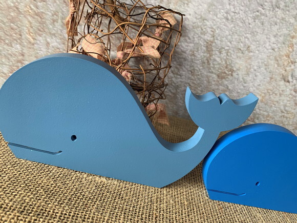 Trio de Baleia - Fundo do Mar - Decoração Bebê