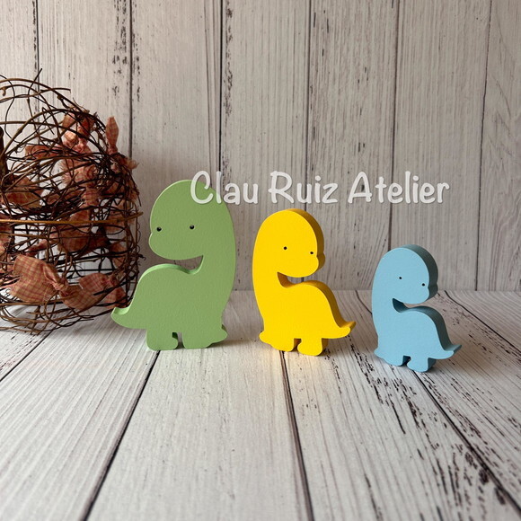 Trio de Dinossauros Baby- Decoração Bebê