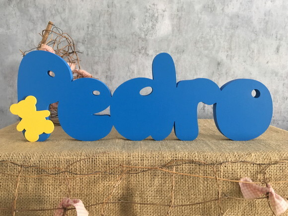 URSINHO POOH Letras de MDF -Nomes