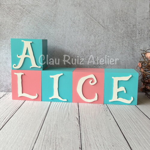 Alice no País das Maravilhas 10x10cm-decoração Bebê e Festas