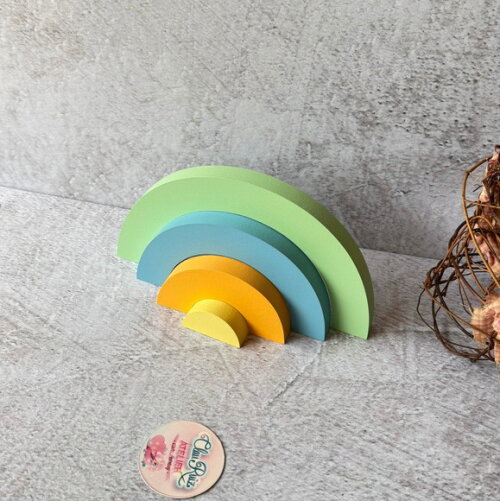 Arco Íris de Mesa 4 Faixas Decoração Bebê
