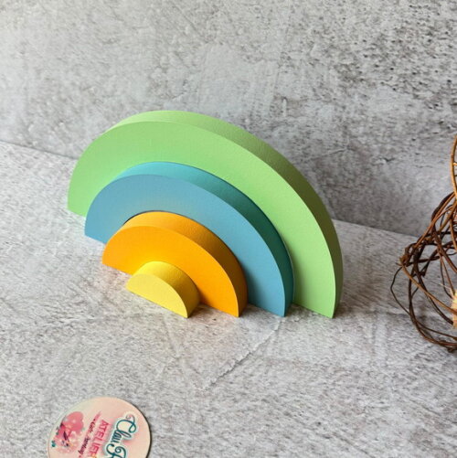 Arco Íris de Mesa 4 Faixas Decoração Bebê
