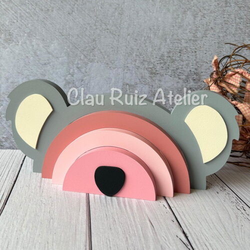 Arco Íris de Mesa Coala - Decoração Bebê
