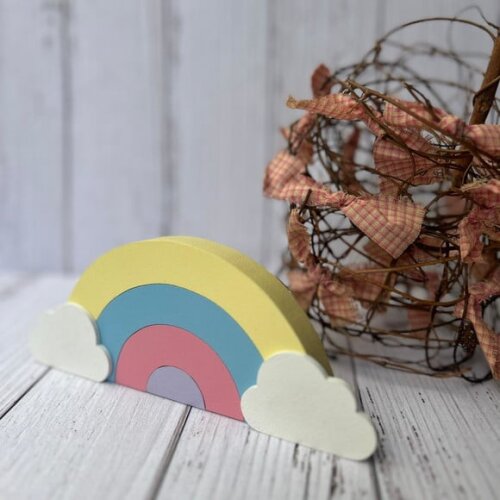 Arco Íris de Mesa Decoração Bebê