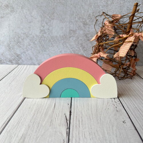 Arco Íris de Mesa Decoração Bebê Chuva de Amor