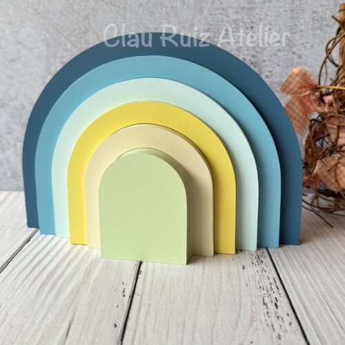 Arco Íris de Mesa Escandinavo - Decoração Bebê