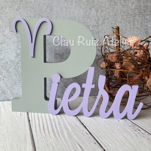Áries Nome Personalizado Decoração de Quarto Signos