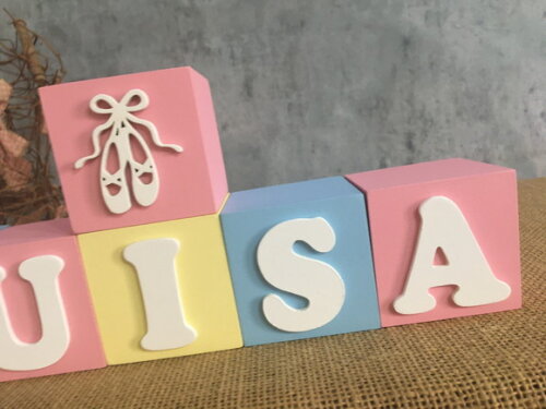 Bailarina - Candy Colors - Cubos 6x6cm