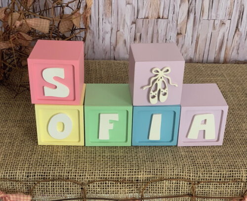 Bailarina - Candy Colors - Cubos 6x6cm Ts