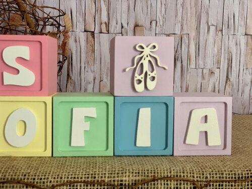 Bailarina - Candy Colors - Cubos 6x6cm Ts