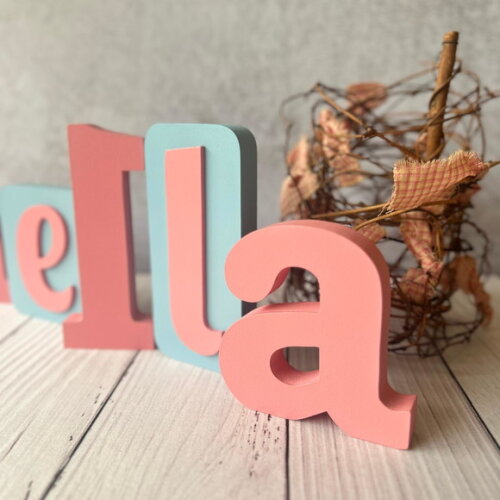 Blocos Nome Borboleta Decoração de Quarto de Bebê e Infantil