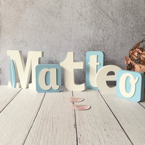 Blocos Nome Surf- Decoração de Quarto de Bebê e Infantil