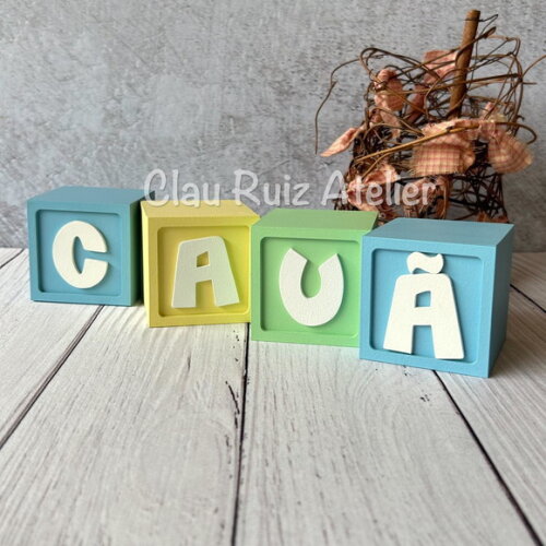 Candy Colors - Cubos 6x6 Decoração Bebê - Cubos Ts