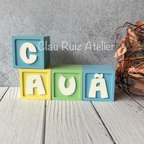 Candy Colors - Cubos 6x6 Decoração Bebê - Cubos Ts