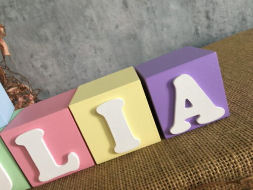 Cubos Decorativos Personalizados MDF Quarto de Bebê
