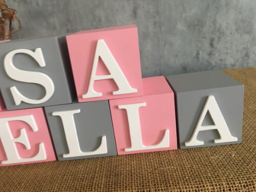 Cubos Decorativos Personalizados MDF Quarto de Bebê