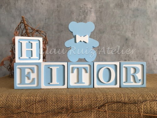 CANDY COLORS - Cubos 6x6cm + URSO