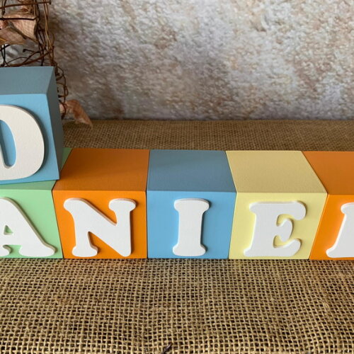 Candy Colors - Cubos 6x6cm Decoração Bebê