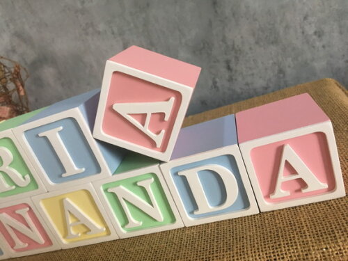 Candy Colors - Cubos 6x6cm Decoração Bebê