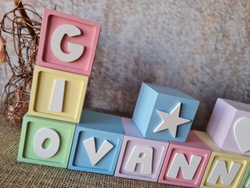 CANDY COLORS - Cubos 6x6cm ESTRELA CORAÇÃO