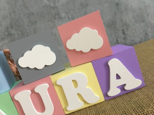 CANDY COLORS - Cubos 6x6cm NUVEM