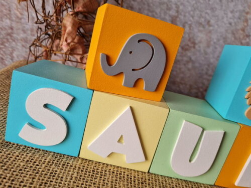Candy Colors - Cubos 6x6cm Safari