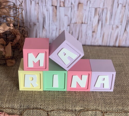 Candy Colors - Cubos 6x6cm Ts