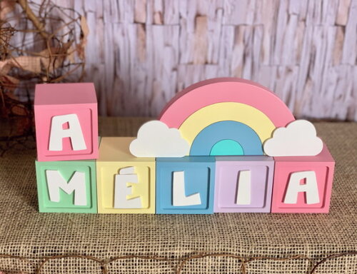 Candy Colors - Cubos 6x6cm Ts + Arco Íris.
