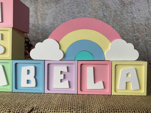 Candy Colors - Cubos 6x6cm Ts + Arco Íris.