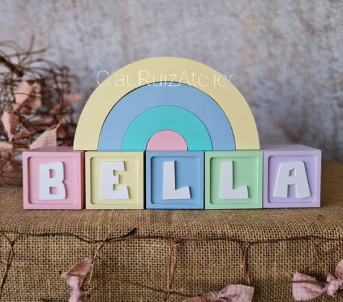 CANDY COLORS - Cubos 6x6cm TS + ARCO ÍRIS.