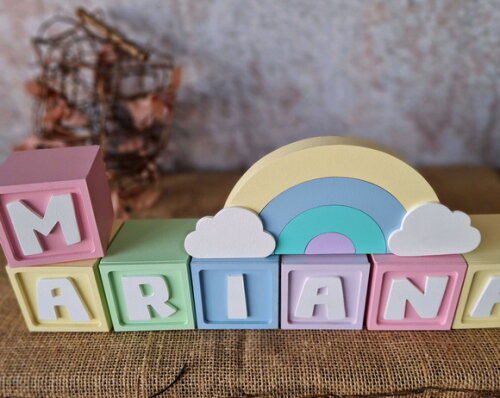 CANDY COLORS - Cubos 6x6cm TS + ARCO ÍRIS.