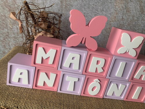 Candy Colors - Cubos 6x6cm Ts + Borboleta