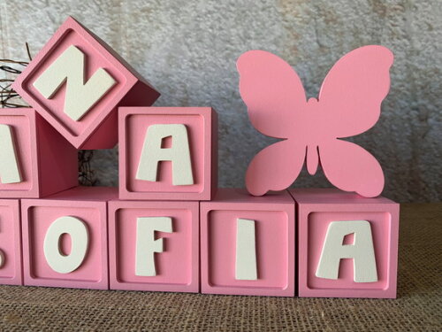Candy Colors - Cubos 6x6cm Ts + Borboleta