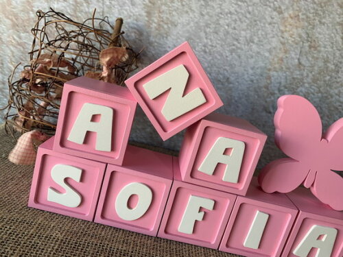 Candy Colors - Cubos 6x6cm Ts + Borboleta