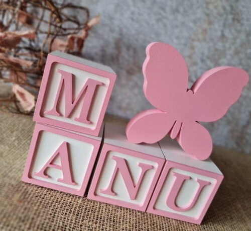 CANDY COLORS - Cubos 6x6cm TS + BORBOLETA
