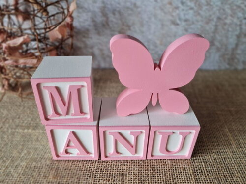 CANDY COLORS - Cubos 6x6cm TS + BORBOLETA