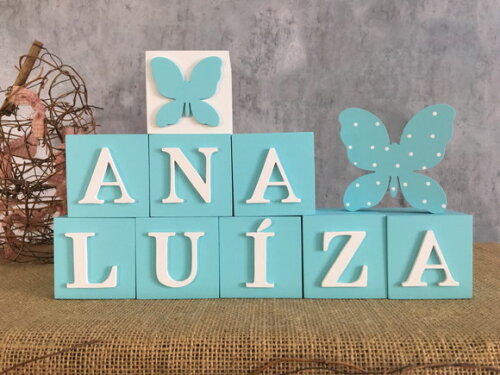 Candy Colors - Cubos 6x6cm Ts + Borboleta