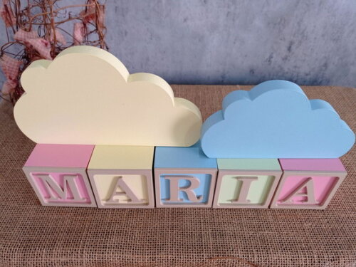 CANDY COLORS - Cubos 6x6cm TS + DUPLA DE NUVEM