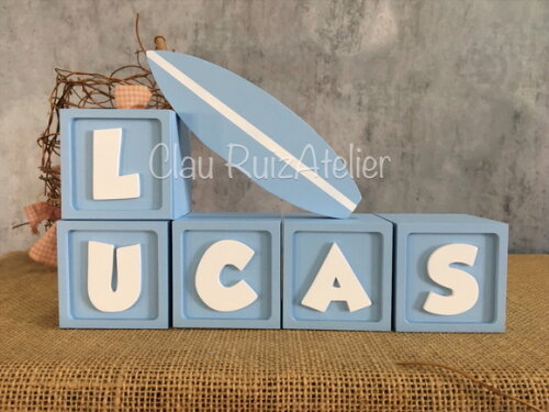 CANDY COLORS - Cubos 6x6cm TS + PRANCHA DE SURF