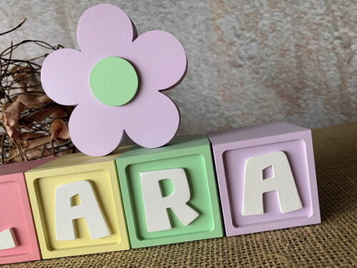 Candy Colors - Cubos 6x6cm Ts + Flor