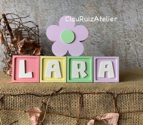 Candy Colors - Cubos 6x6cm Ts + Flor