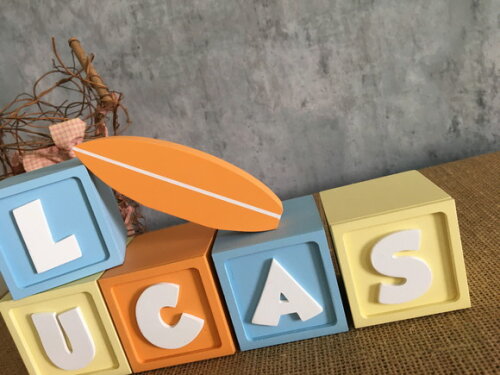 CANDY COLORS - Cubos 6x6cm TS + PRANCHA DE SURF