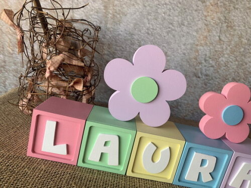Candy Colors - Cubos 6x6cm Ts +flores