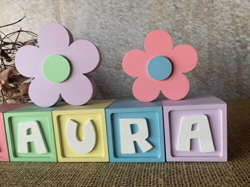 Candy Colors - Cubos 6x6cm Ts +flores