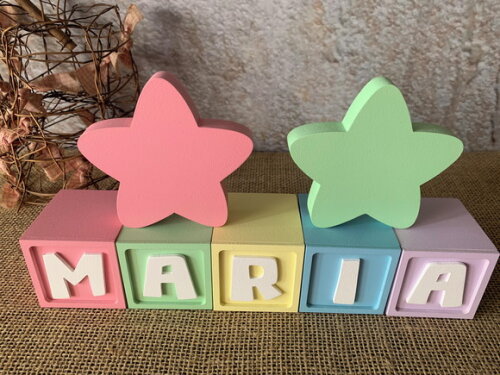 Candy Colors - Cubos 6x6cm Ts+ Dupla de Estrela