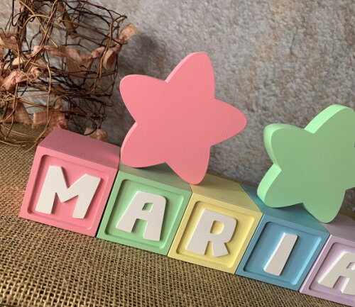 Candy Colors - Cubos 6x6cm Ts+ Dupla de Estrela